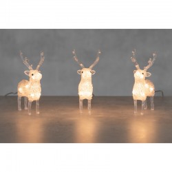 Dekoracija "Acrylic reindeer" 3 vnt.