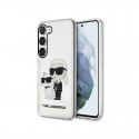 Karl Lagerfeld dėklas, skirtas iPhone 12 / 12 Pro 6,1 KLHCP12MHNKCTGT skaidrus HC IML Glitter NFT K-C