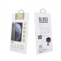Grūdintas stiklas 10D skirtas iPhone XR / 11 juodas rėmelis