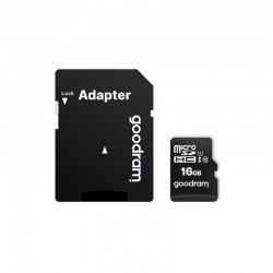 GoodRam atminties kortelė 16GB microSDHC kl. 10 UHS-I + adapteris